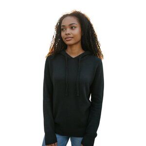 Love Ellie Hoodie Sweater~Size Sm~Black Soft Casual Top~Stitch Fix NWOT L12 11